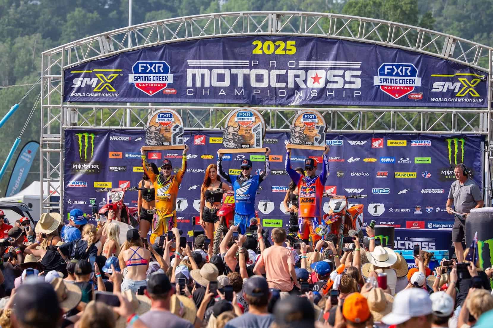 Jett and Hunter Lawrence Go 1-2 Again at Spring Creek, Deegan Holds Off Martin in 250s